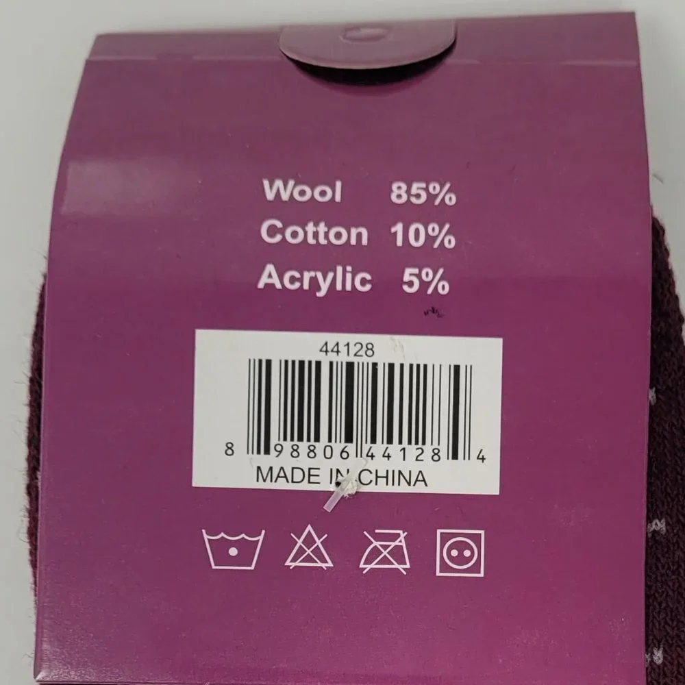 NWT Women's Lamb Wool Socks, Thermal Warm Winter Boot Crew Socks, 3-PACK - Picture 3 of 3